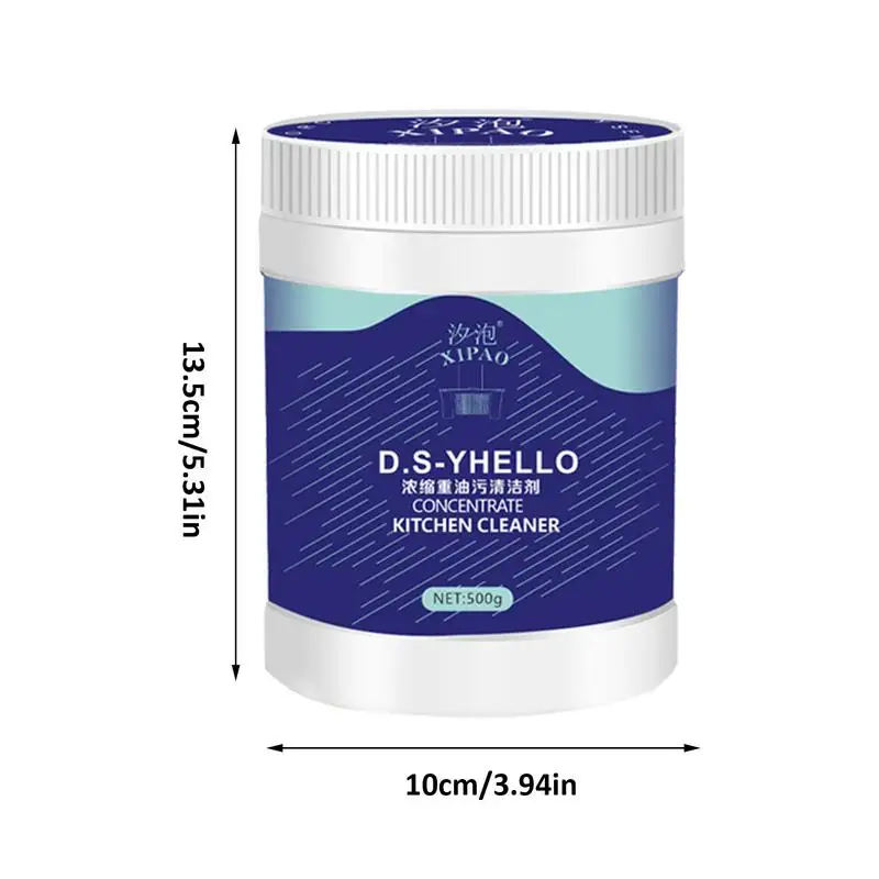 Pó Bolha Multiuso para Capuz, Removedor de Manchagem de Óleo, Limpador de Fogão, Pó De Limpeza De Poluição Por Óleo, Remove Odor, 500g