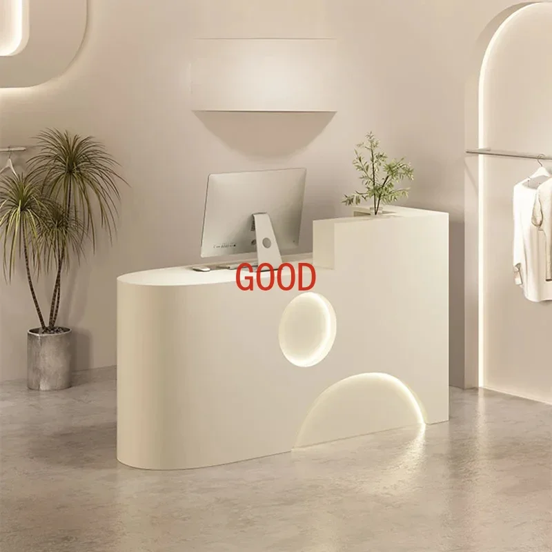 Conference Modern Reception Desk Outdoor Hotel Beauty Reception Desk Supermarket Barber Shop Bar Commercial Display Rack New
