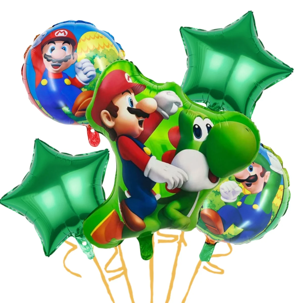 Cartoon Marios Balloon Birthday Party Supplies Disposable Tableware Set Background Banner Hat Baby Shower Cup Plate Napkins