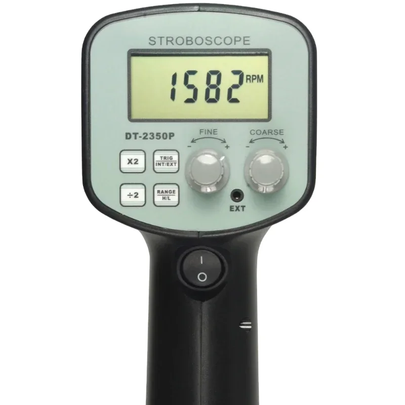 DT2350PA LCD Digital Stroboscope, Portable Flash Tachometer, Measuring Range 50~12000 FPM