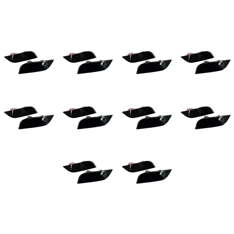 

10X Black Car LED Rear Bumper Reflector Light Auto Driving Brake Fog Trim Tail Lamp For Subaru Impreza