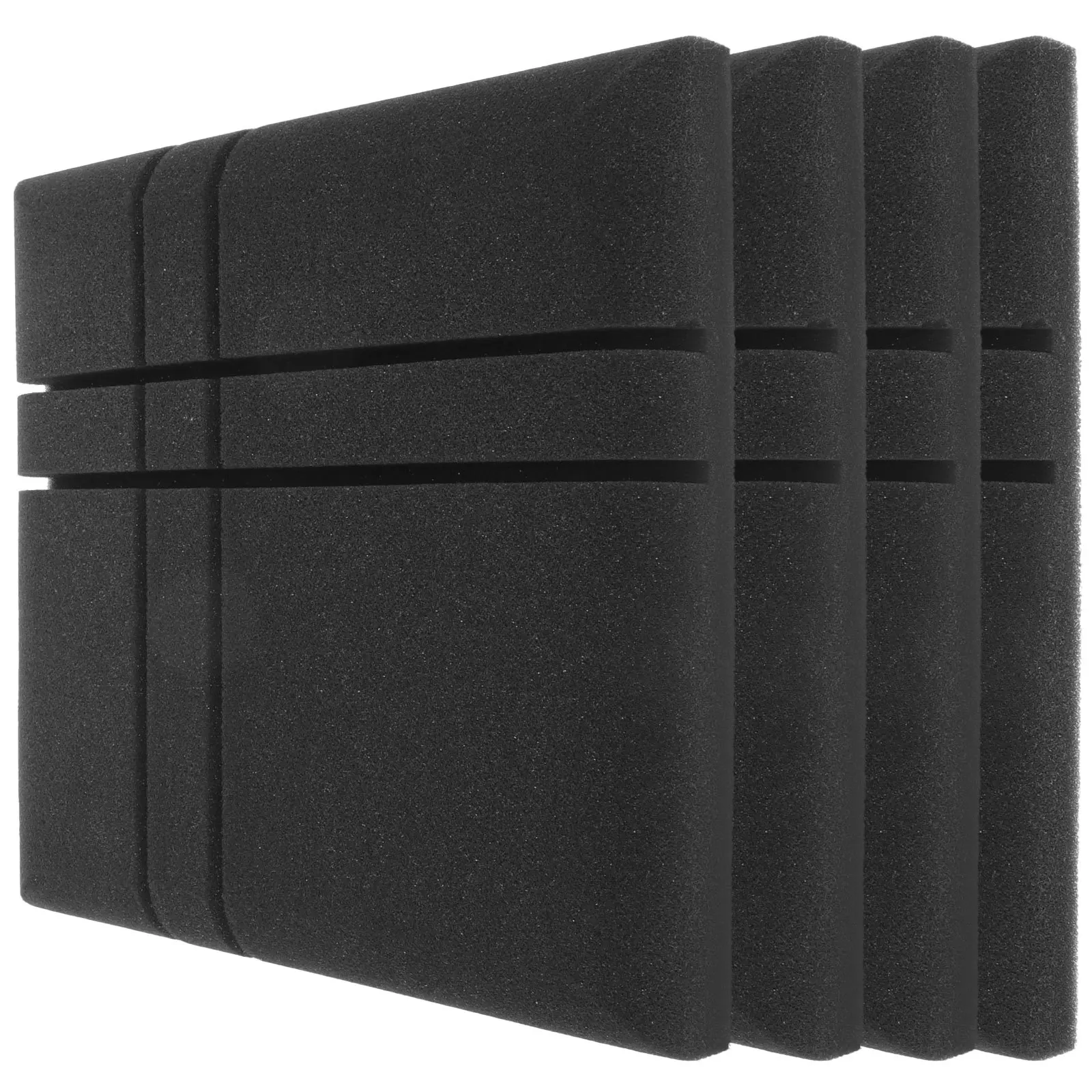 

4Pcs Soundproofing Foam Panels High Density Fire Resistant Acoustic Treatment for Walls Studio Sound Dampening