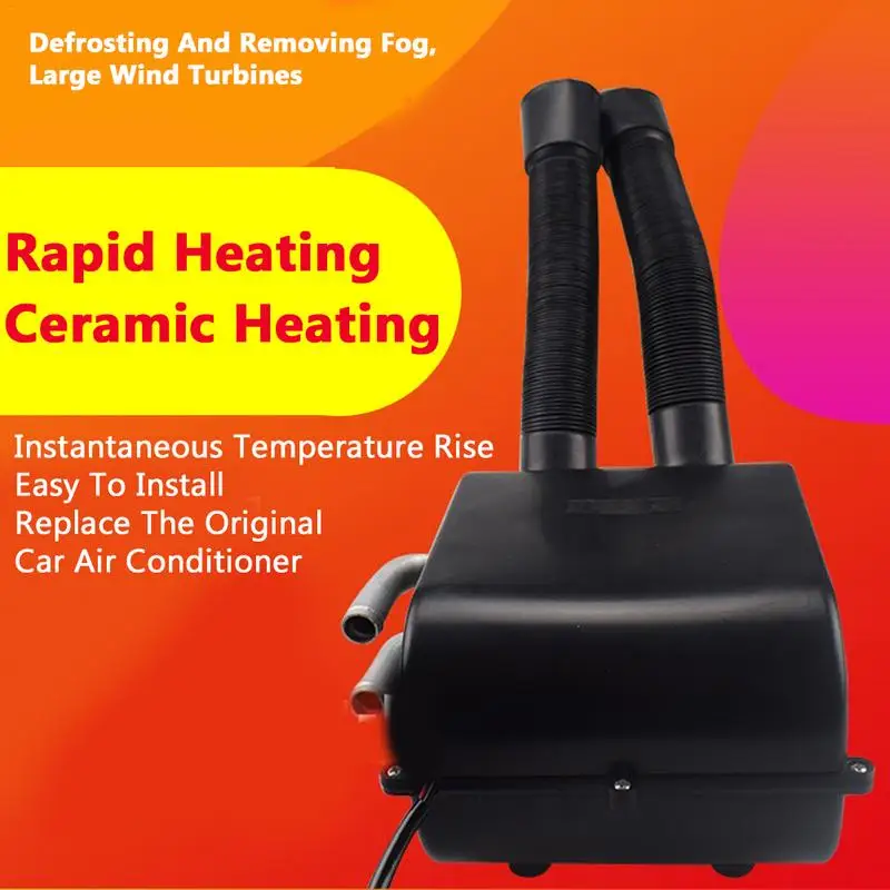 

12V/24V Car Heater 3 Port Car Warming Defrost Water Heater Fast Water Heater Defrost Car Interior Accessories dropship