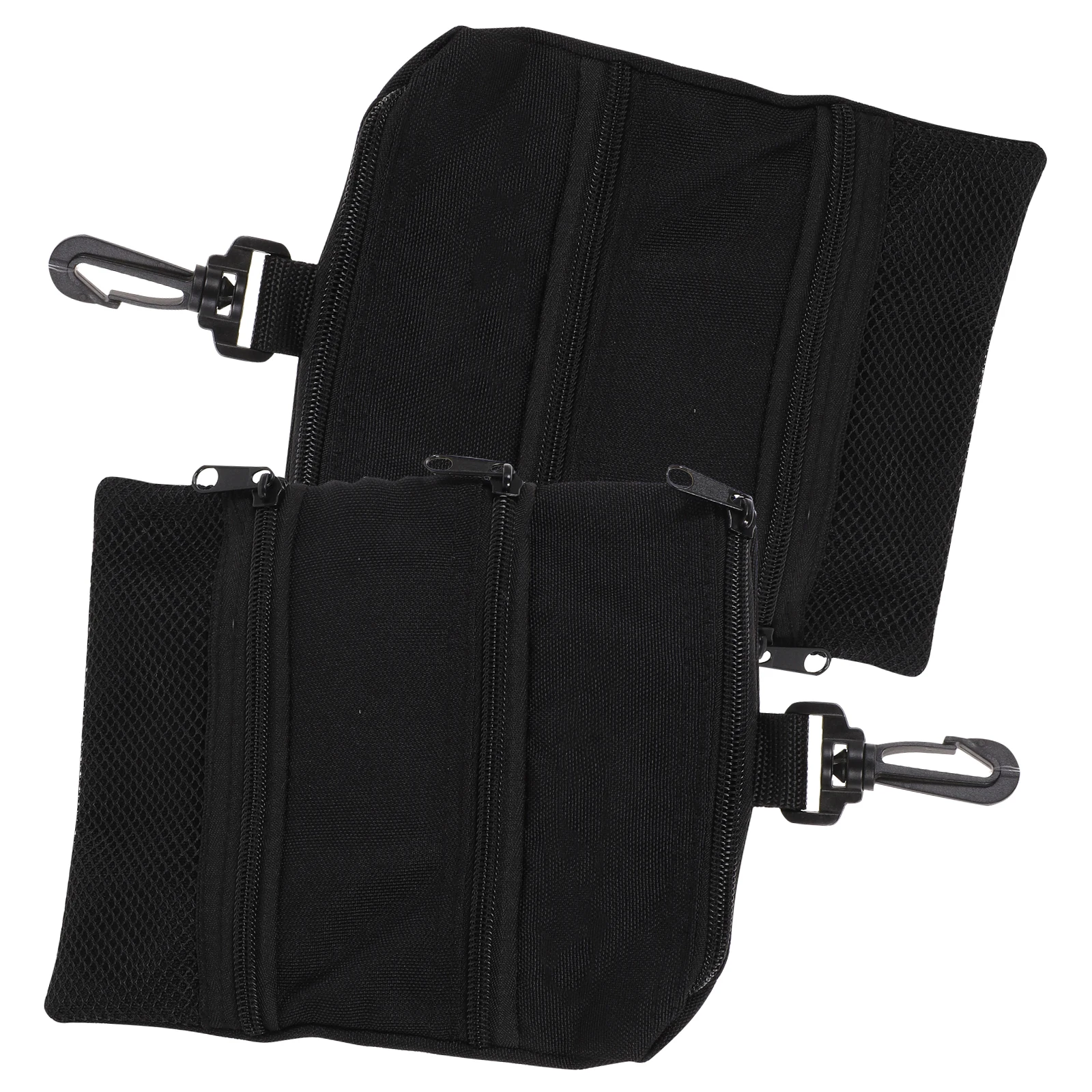 

2pcs Golf Tee Storage Bag Premium Durable Reusable Zipper Mountaineering Buckle Portable Accessories For Equipment Valuables