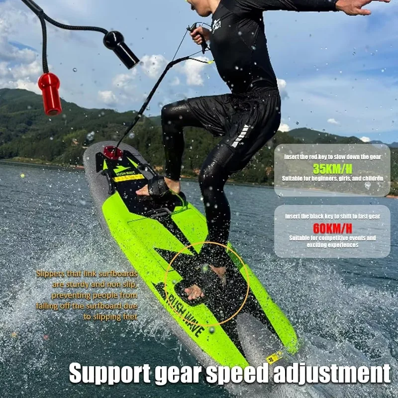 

EPP Material RUSH WAVE Electric Surfboard – 48V Jetsurf for Vertical Standing in Ocean Waters