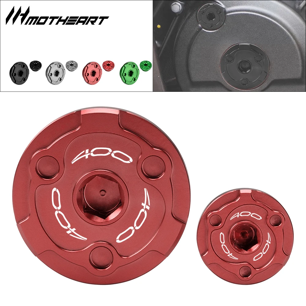 

Motorcycle Engine Screw Cover For Z400 2019-2026 T6 Aluminum Alloy Magneto Oil Cap Set 2PCS Modified Motorcycle Accessories