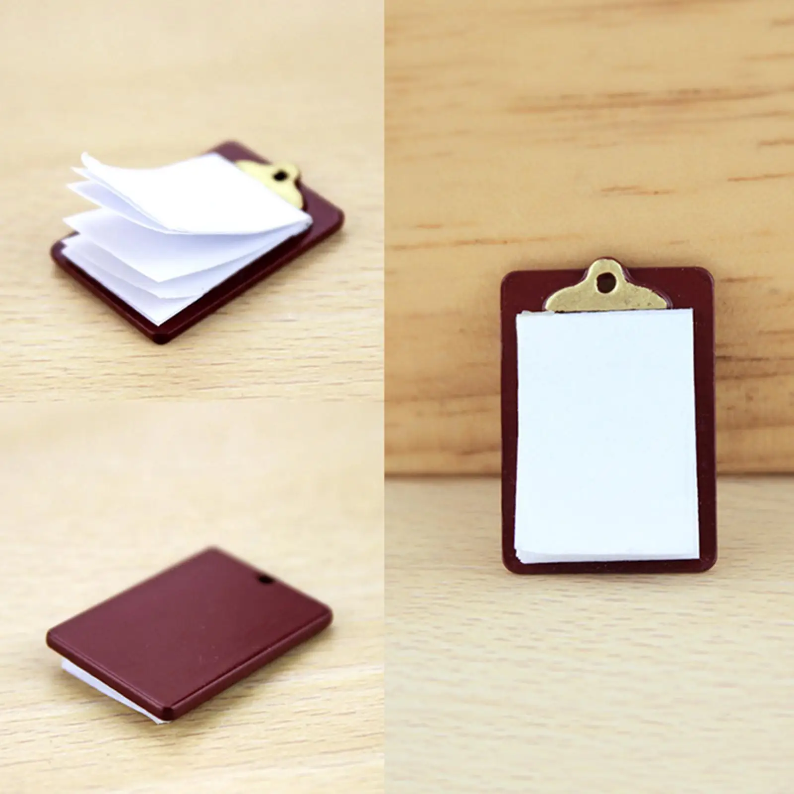 Mini Paper Clipboard Furniture Accessories Toy for Adults Girls Children