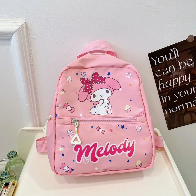 Cute cartoon Sanrio anime print pink Melody yellow pudding dog backpack trendy fashion children go to school bag