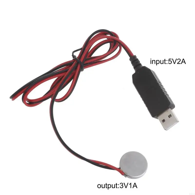 USB 5V2A Input Charging Cable Cord for CR2032 3V Output Batteries Powered Device Universal Portable Charger with Adapter