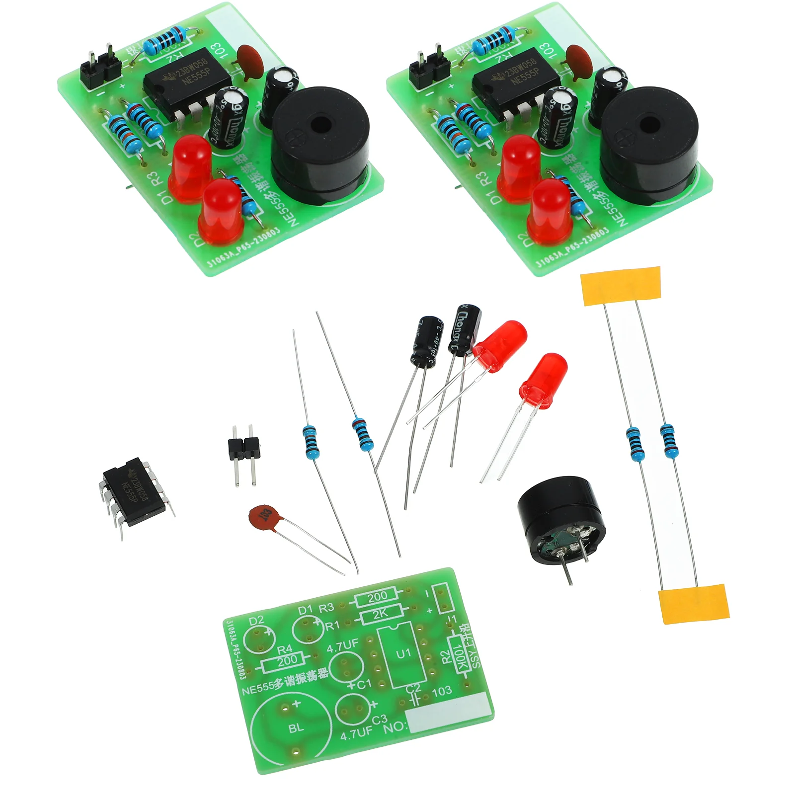 

3 Sets Multivibrator Electronic Accessories Flash Circuit Kit LED Soldering -4 Board DIY Projects Practice Kits