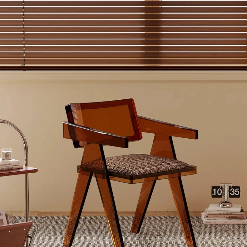 

Nordic acrylic chair Home Internet celebrity back Home dining Tea chair