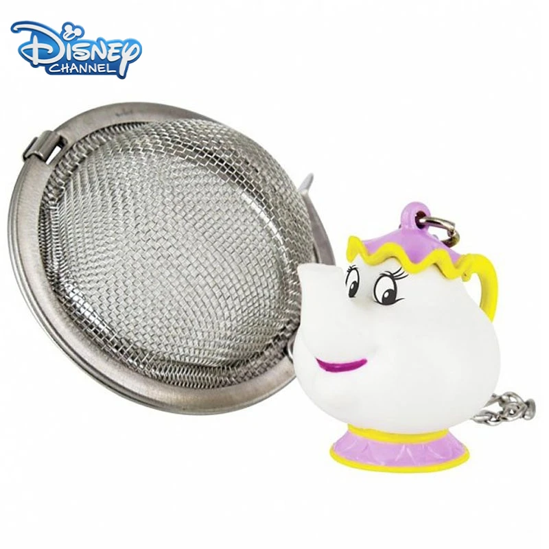 Figuras de acción de dibujos animados de La Bella y La Bestia de Disney, Mrs Potts, infusor de té, colección práctica de Anime, regalo de cumpleaños para niños