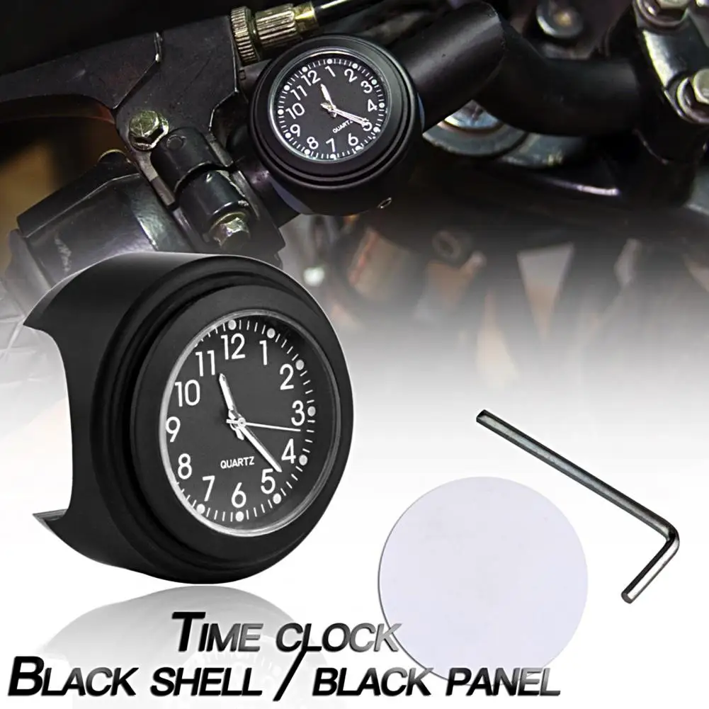 Handlebar Watch Effective Universal Anti-deformed Simple Installation Motorcycle Watch Handlebar Mount Clock Big Dial