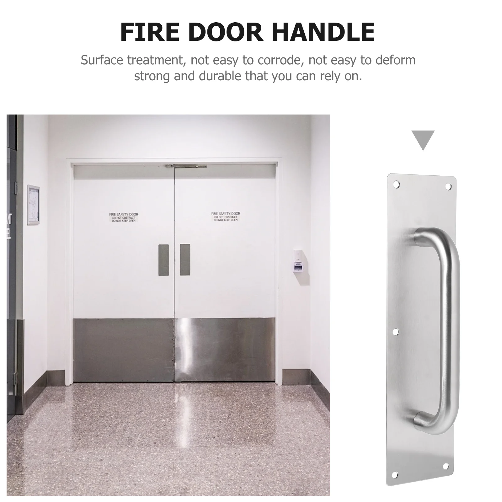 

1 set 1 Set Stainless Steel Door Handle Durable Pull Knob For Hotel Home Use Safety Design Silver Cabinet Drawer Knob Hardware