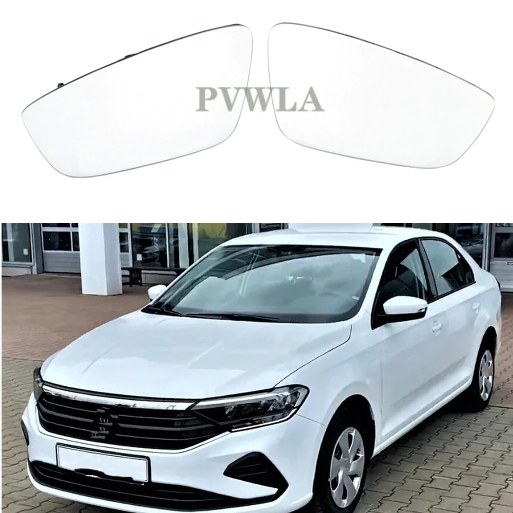 

For VW Polo Sedan 2020 2021 2022 Front Door Rear View Side Heated Mirror Glass Left & Right