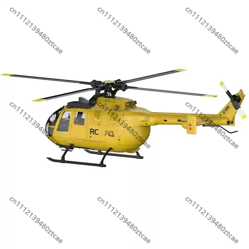 C180 6CH Dual Brushless RC Helicopter TOF Laser Altitude Hold Electric Hobby Aircraft Toy