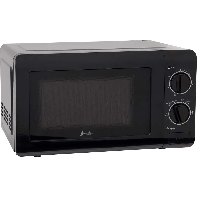 

MM07V1B Microwave Oven 700-Watts Compact Mechanical with 5 Power Settings, Defrost, Full Range Temperature Control , 0.7 cu ft