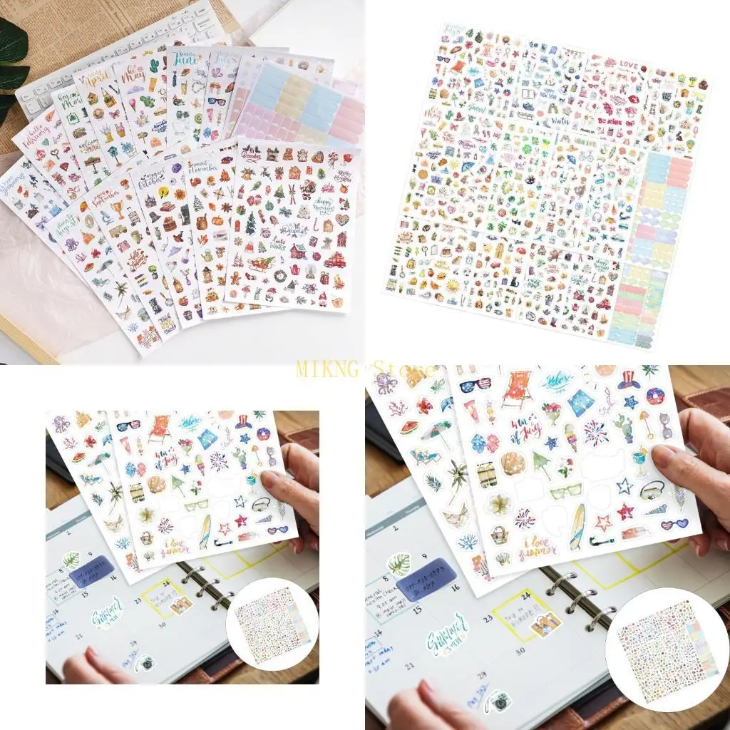 

Sparkling Sticker Adhesive Decorative Labels Scrapbooking Decorative Sticker For Journal Planner Holiday Card Making best sale