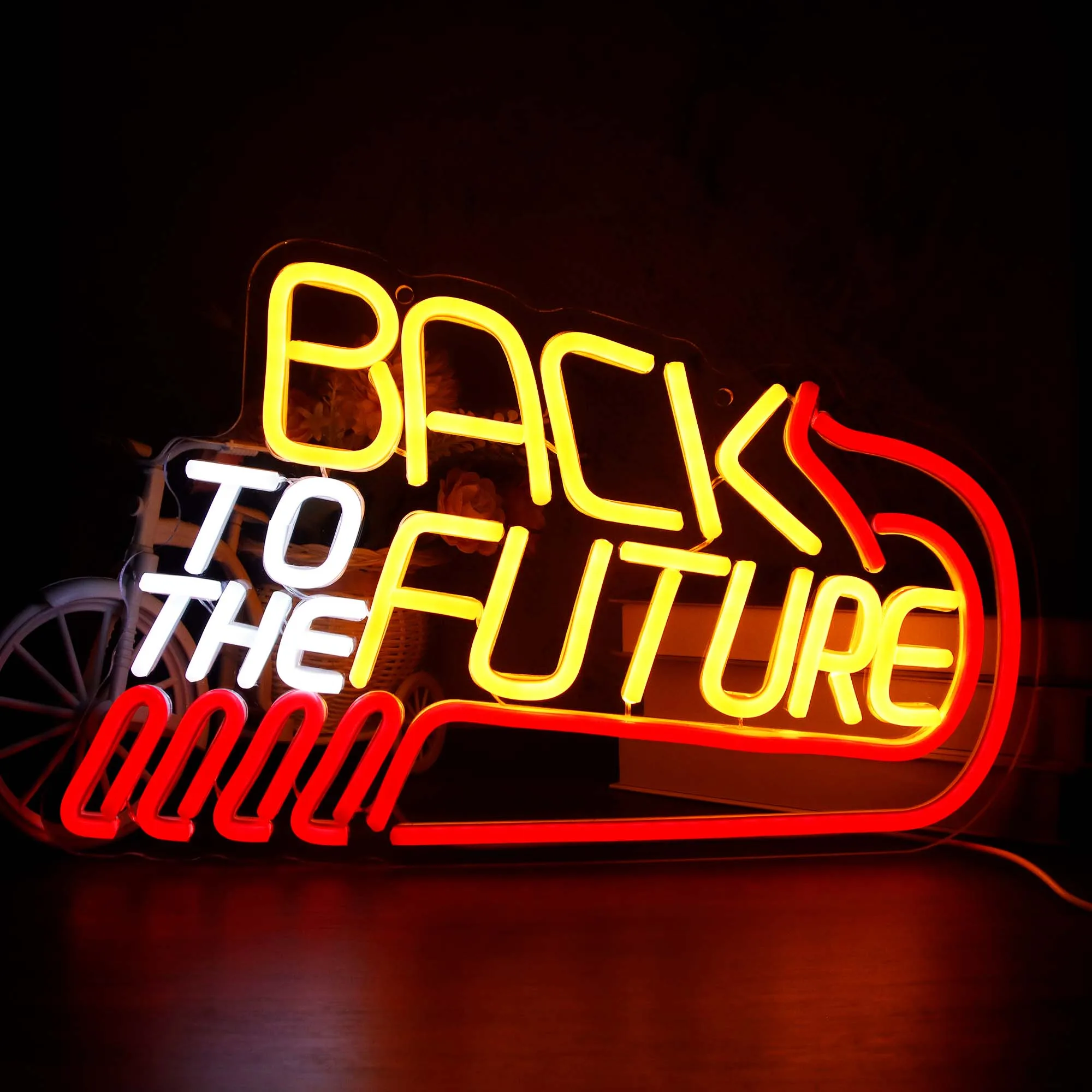 Back To The Future Neon Sign Gaming Led Neon Light Signs for Wall Decor Party Decor Bedroom Gaming Wall Lightup Signs Neon