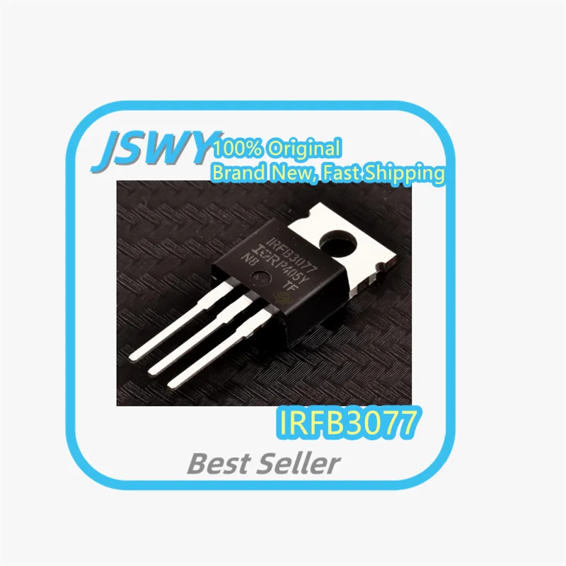 (10/50 pieces) IRFB3077 B3077 TO-220 N-channel 75V/210A MOSFET, original and genuine Bestselling item in stock and ready to ship