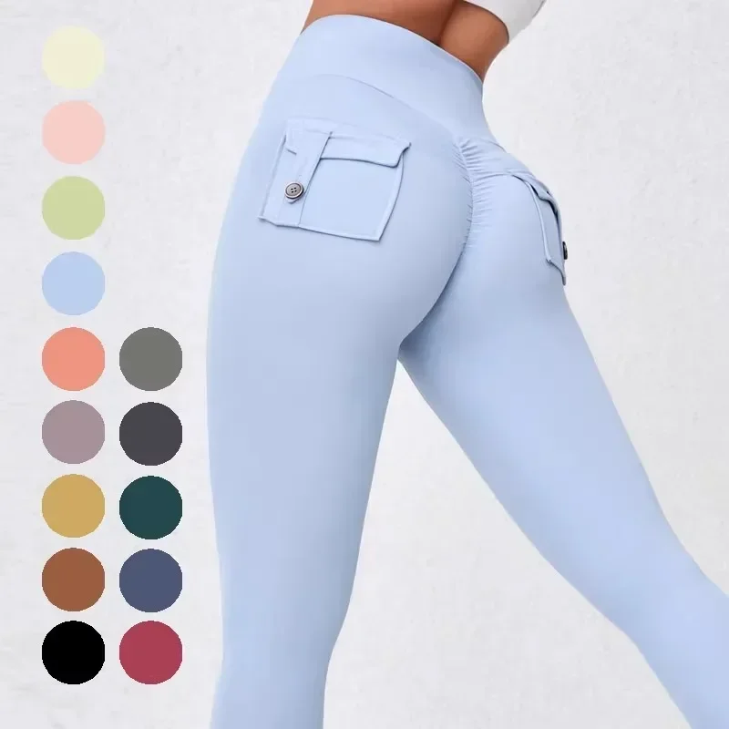 Women Yoga Pants High Waist Gym Leggings Sport Women Fitness Seamless Female Legging Tummy Control Running Training Leggings👖👍