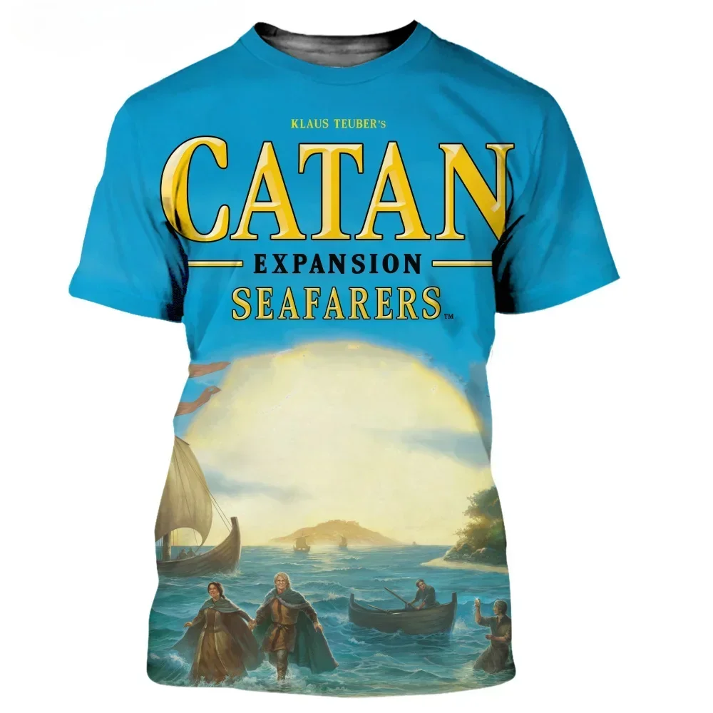 2024 Catan Men/Women 3D High Quality Printed Navigator T-shirt, Casual Style T-shirt, Streetwear Top