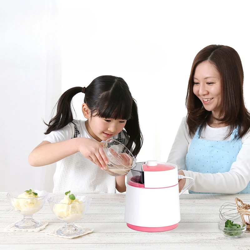 Home Small Ice Cream Maker Homemade Delicious Children's Fully Automatic  Double-layer Insulation One Click Operation