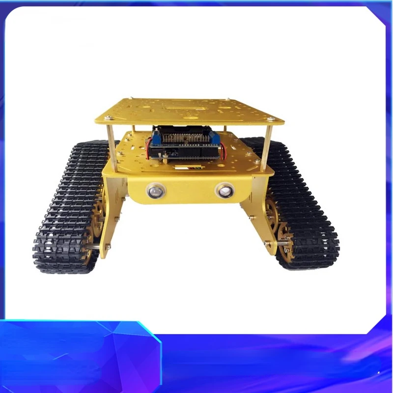 WiFi Android IOSAPP remote control TD300 double-layer tracked tank chassis intelligent car