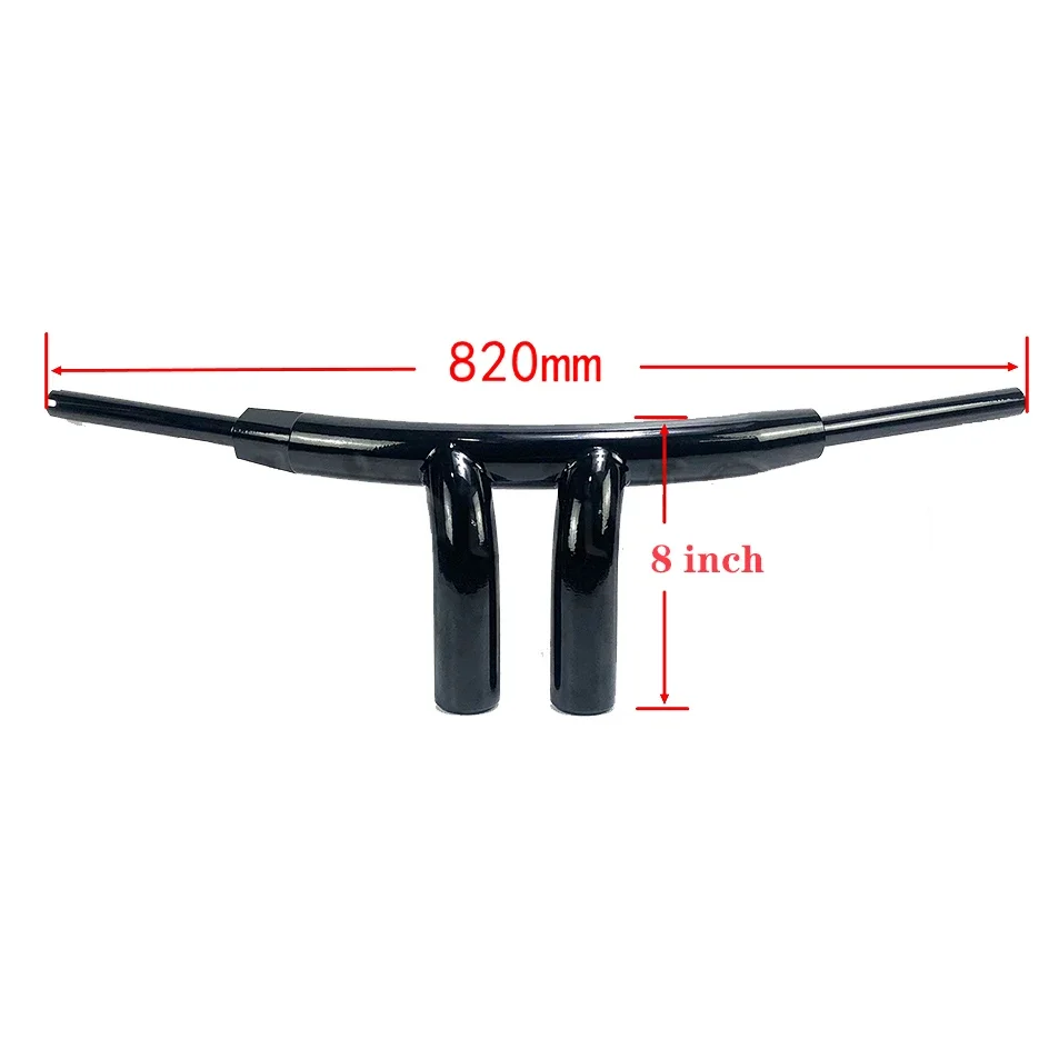 Motorcycle Accessories Customizable 2-inch T-handlebars For Harley Soft Tail Fat Boy Fat Bob Low Rider Dyna 2008-2023