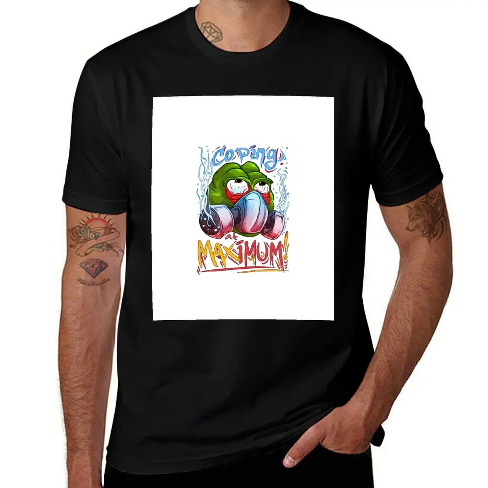 Coping at MAXimum! White T-Shirt Moisture Control Sports Tee T-Shirt