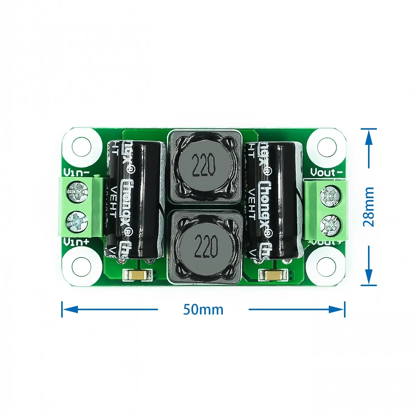 DC Power Filter Board 0-50V 4A Class D Power Amplifier Module Interference Suppression Board EMI Suppression