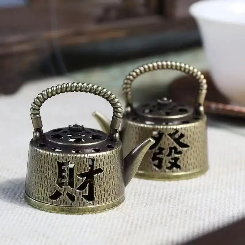 Lucky Good Fortune Mini Incense Holder Traditional Daily Up Turning Better Home Office Ornaments Vintage Zen Fragrance Stove