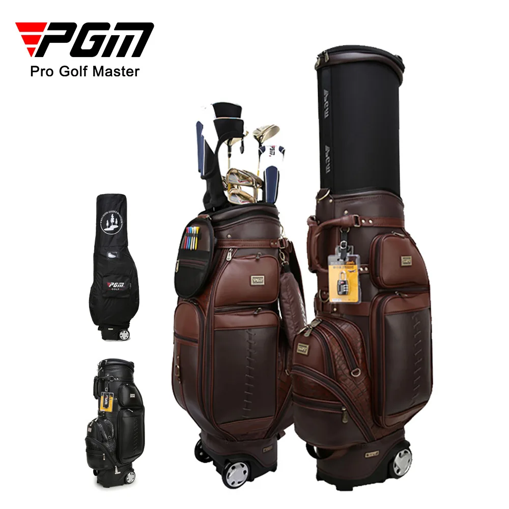 

PGM Men's Golf Telescopic Ball Package Multifunctional Aviation Clubs Bag Microfiber with Rain Cover QB044 Wholesale