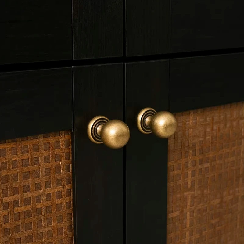 Moderner Stil Antik-Bronze Schuhschrank Küche Massiver Messing Kleiderständer Schubladenknöpfe Kleiner Runder Kugelgriff/Möbelgriff T-Griff – Detail 22