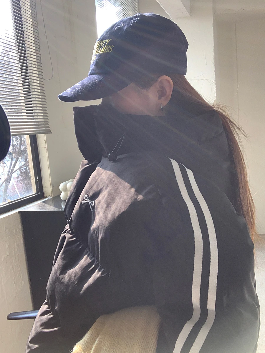 

Красное женское хлопковое жакет с капюшоном Celebri Pavilion, зимнее пальто средней длины, длинное пальто прямого размера Sli для поездок на работу, све Zi...