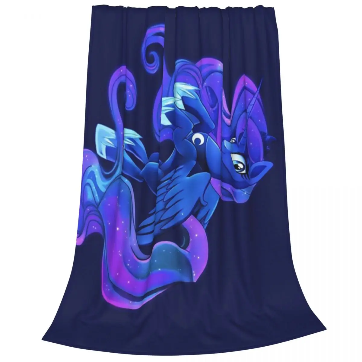 Princess Luna Blanket Flange Textile Decor Portable Super Soft Throw Blankets for Home Office Plush Thin Quilt