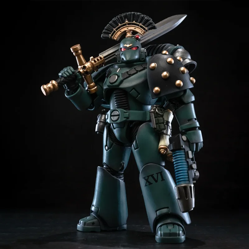 JOYTOY Warhammer 40K 1/18 Action Figures Sons of Horus MKVI Tactical Squad Sergeant with Power Sword Model Collection Ornament