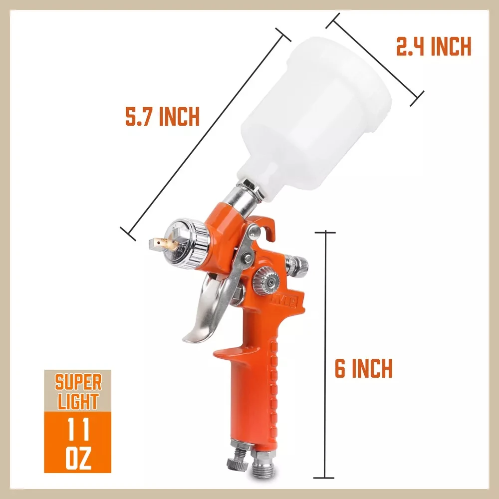 US- Neue Mini-Luftspritzpistole für Autodetail, retuschierendes Farbspray