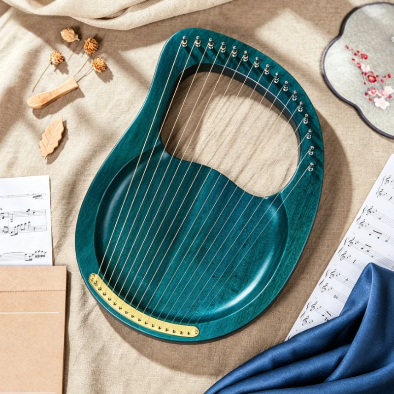 Arpa Lira de Madera de 16 Cuerdas, Portátil, para Principiantes, Instrumento de Cuerda Profesional, Arpa Pequeña para Adultos, Instrumentos Musicales