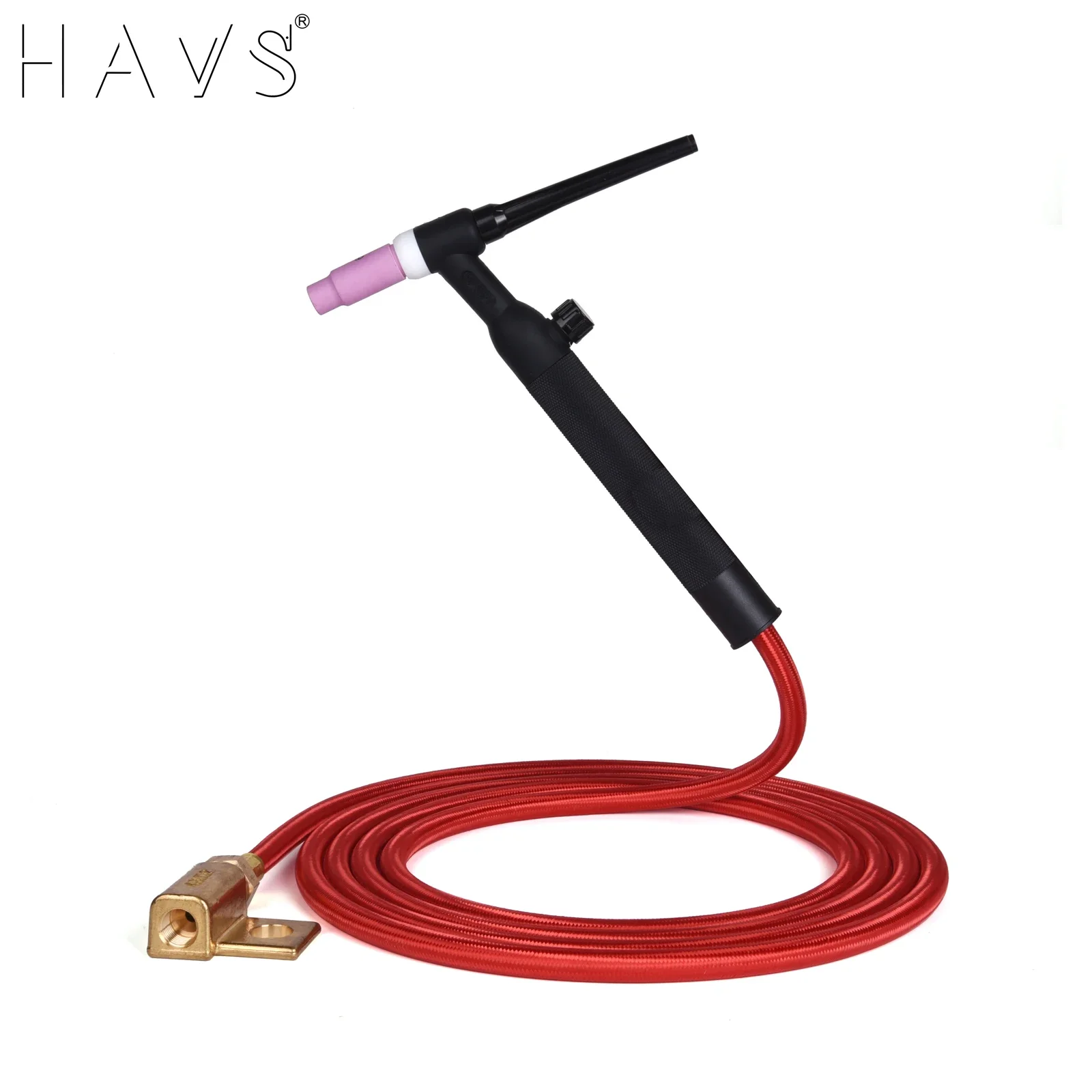 

3.8m(12.5ft)/7.6m(25ft) TIG WP26 Welding Torch Series 250A w/7/8"-14RH Power Cable Red Gas Hose