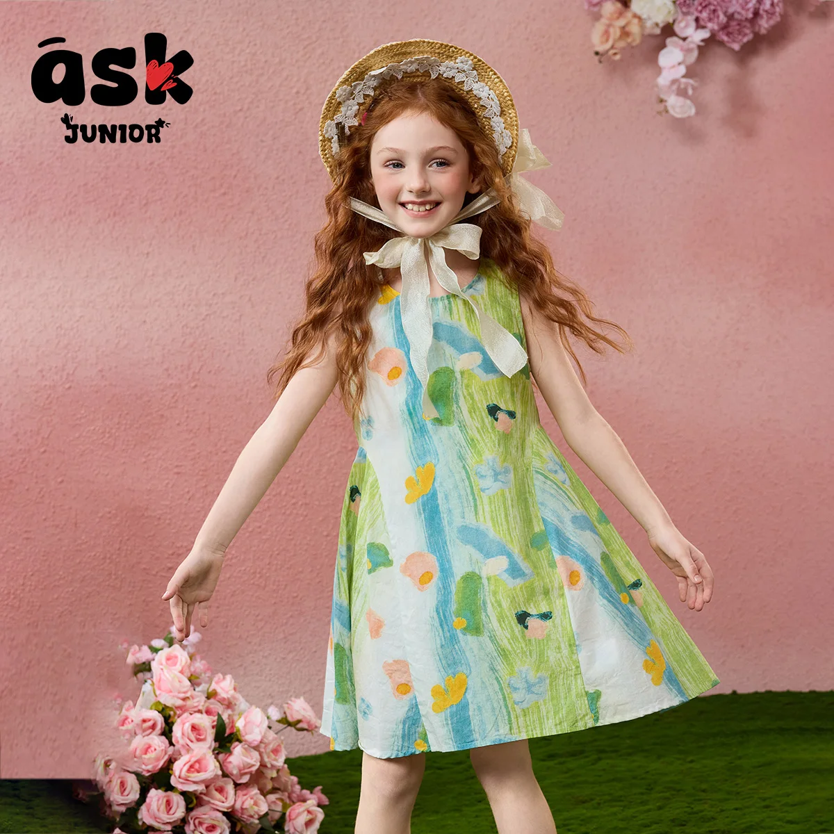 اسأل فستان سترة صيفي بدون أكمام للفتيات الصغيرات فستان الأميرة لقضاء العطلات على شاطئ البحر #2