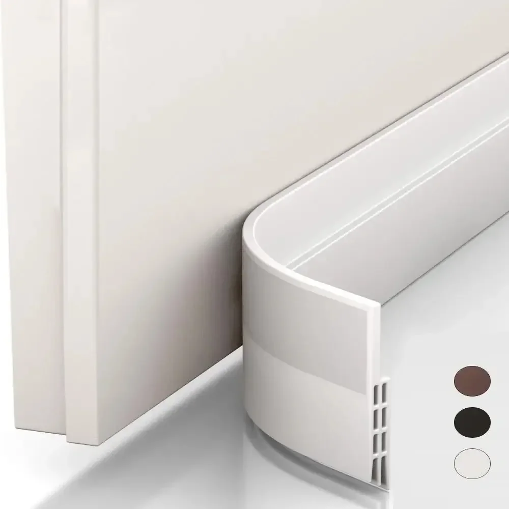 Dustproof Waterproof Door Gap Bottom Seal Strip Self Adhesive Soundproof Windproof Energy Saving Quick Easy Install Tool