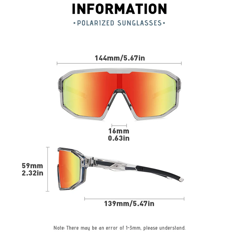VCKA الاستقطاب في الهواء الطلق قصر النظر نظارات Tr90 إطار الرجال النساء النظارات الشمسية UV400 نظارات الرياضة المشي لمسافات طويلة وصفة طبية -0.50 إلى -10