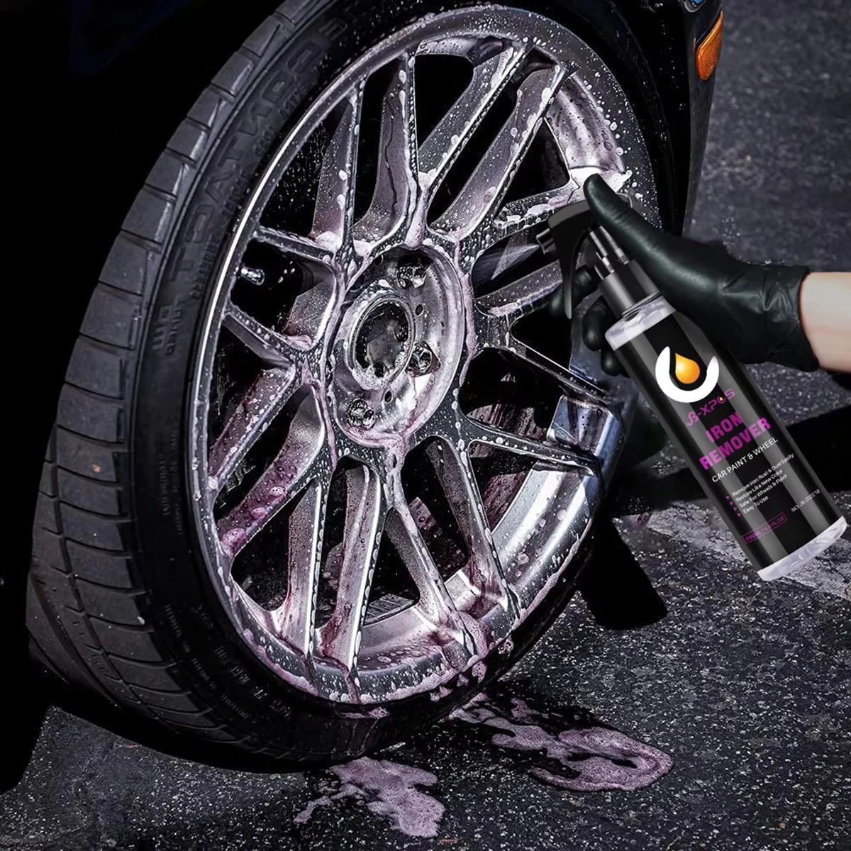 

50ml Motorcycle Car Wheel Paint Iron Remover Spray Technology Professional Dust Rim Rust Cleaner Auto Detail Chemical