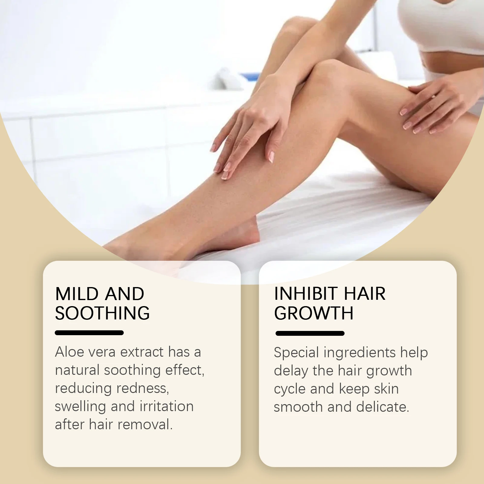 Pure Cyperus Rotundus Oil Post-Hair Removal Care Oil Reducing Armpit Legs Arms Body Hair Inhibitor Smooth Body Skin Hair Removal Oil Post Waxing Shaving Care view 7