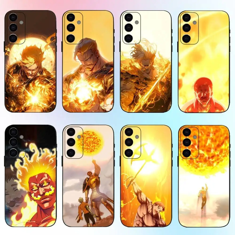 

Comics E-Escanor A-Arrogant Phone Case For Samsung Galaxy A73,A72,A71,A70,A53,A52,A51,Others Soft Black Cover