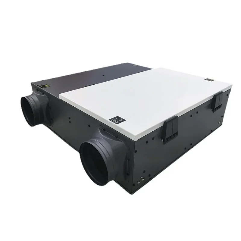 Central whole house heat exchanger for haze removal, PM2.5, and integrated fresh air system for air supply and exhaust