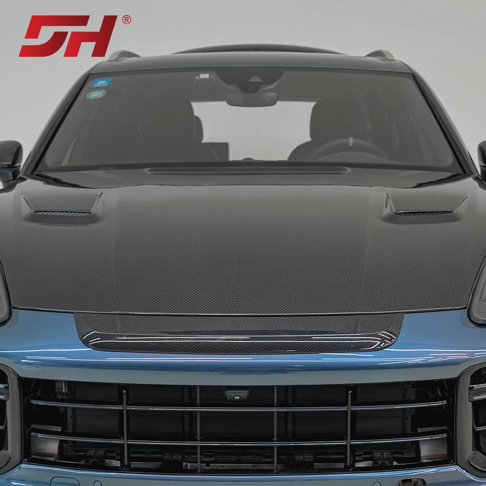Factory Wholesale High Quality MSY Style Carbon Fiber Engine Hood for Cayenne 9Y0 Car Accessories Auto Parts