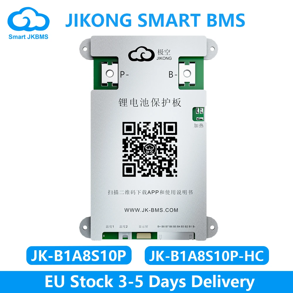 JIKONG JK BMS 3S-8S 12V 24V 1A 2A balanceador activo inteligente BMS para gestión de batería LifePo4 100A 200A BT APP CAN RS485 JKBMS