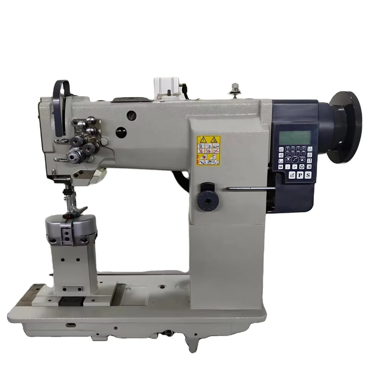 CP-24608D Direct Drive Double Compound Feed Car Seat Leather Heavy Drum Post Bed Industrial Sewing Machine